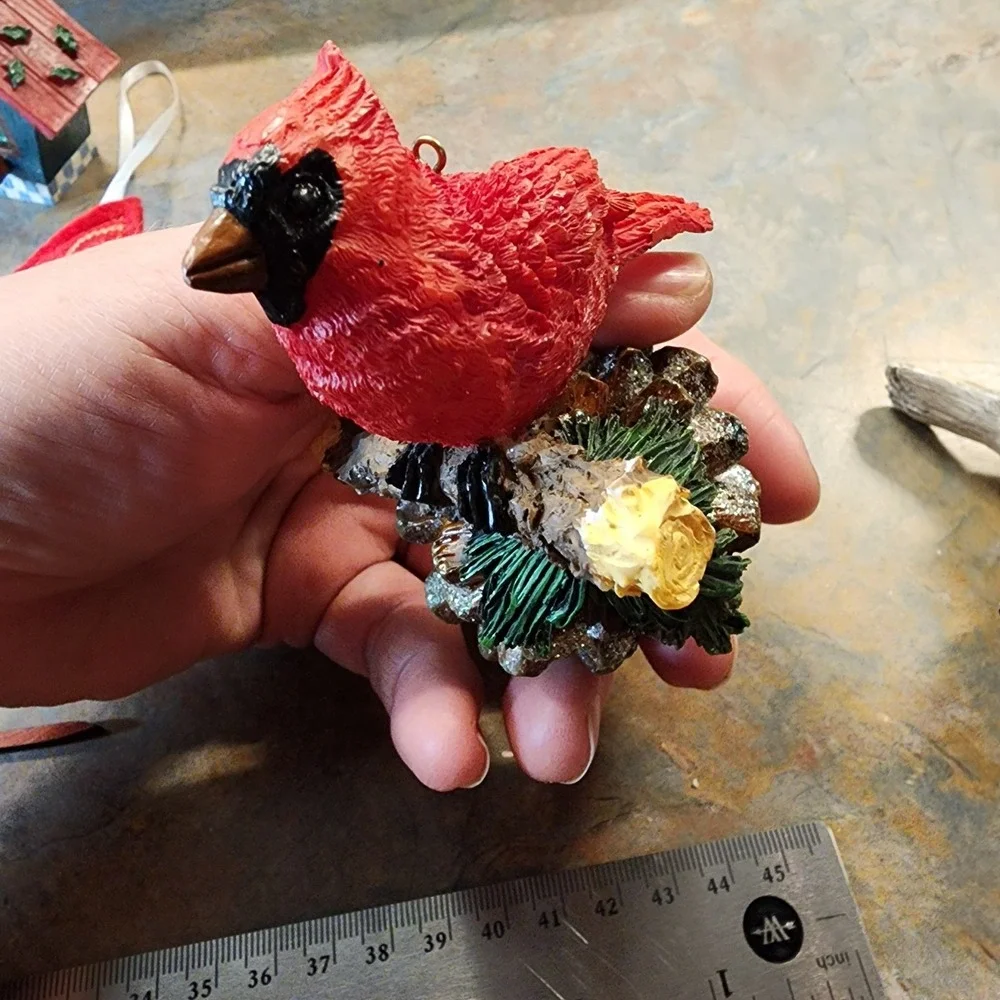 Lot Of 12 Vintage Red Cardinal Bird Ornaments/decor Christmas